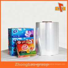 Soft PVC Packaging Film For Outer Package , External packing Made Of PVC Shrink Film
